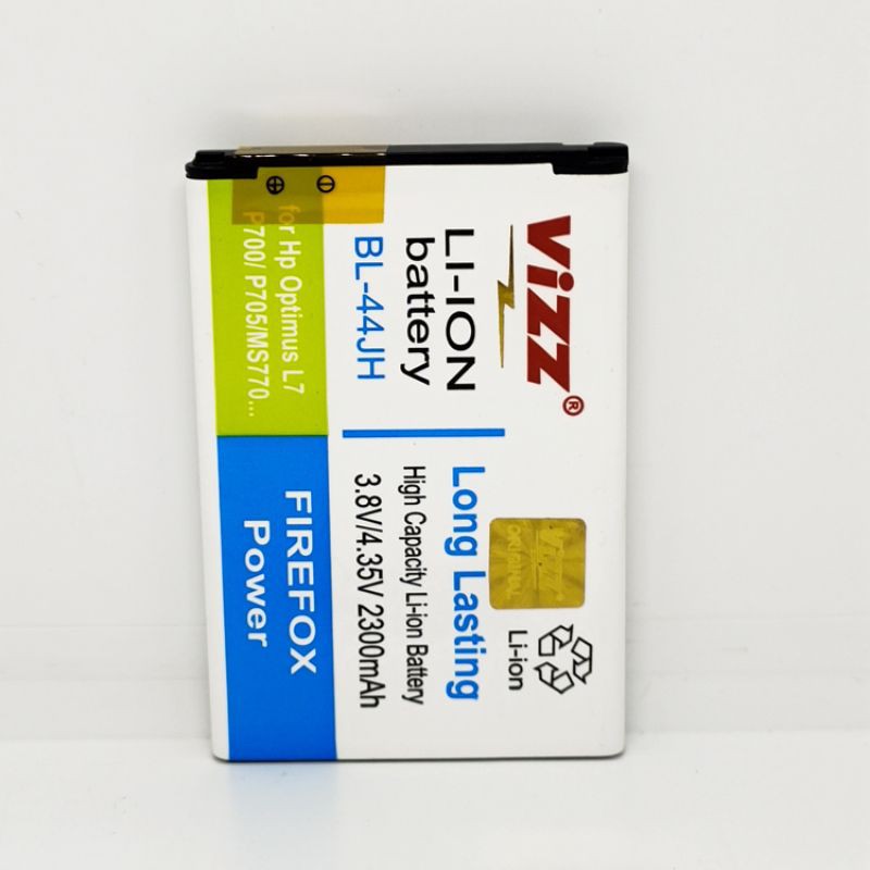 Baterai Batre Vizz LG BL44JH / Optimus L7 / P700 / P705 Original Vizz