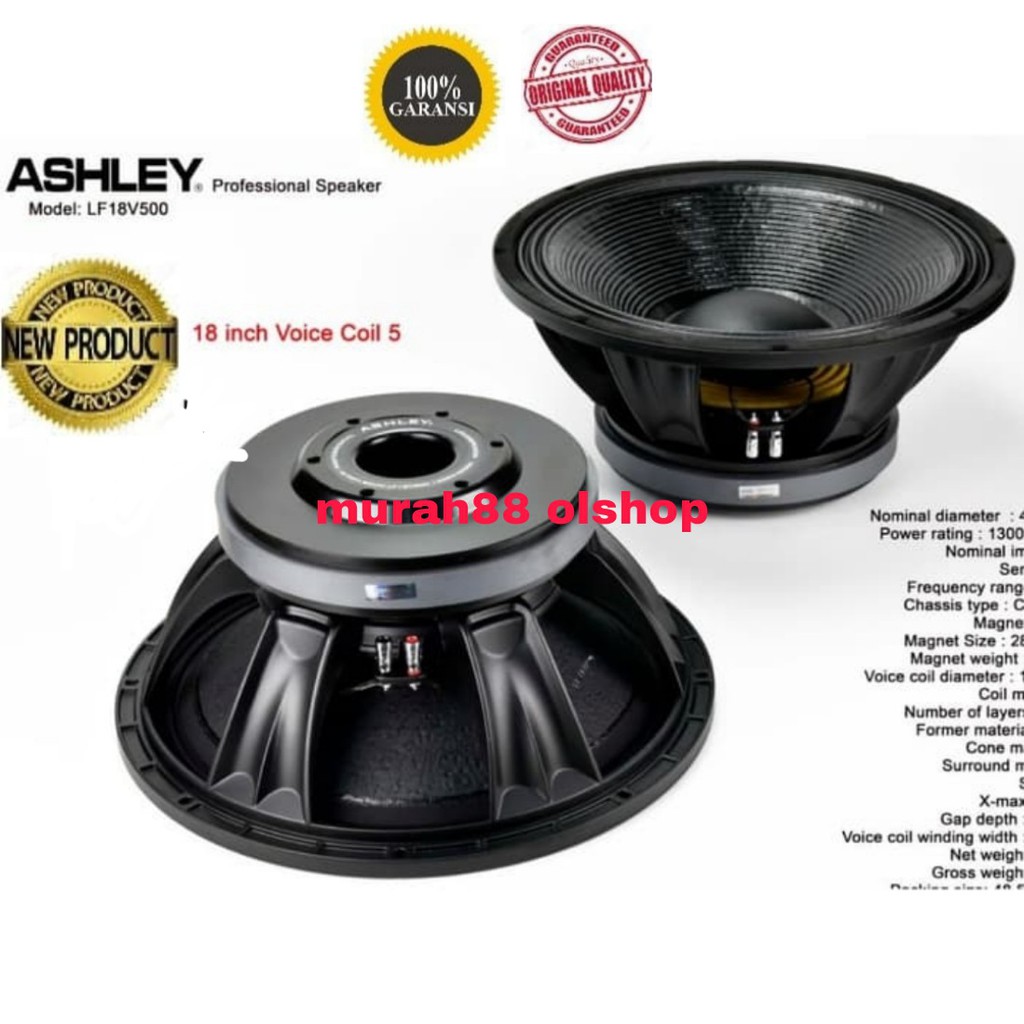 Speaker component original ashley lf 18v500 dijual per unit