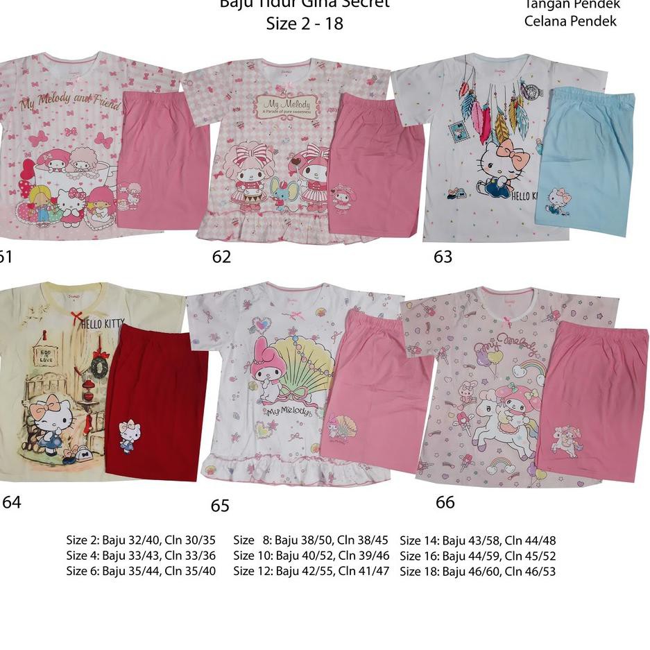 SALEE.. Baju Tidur Anak Gina Secret