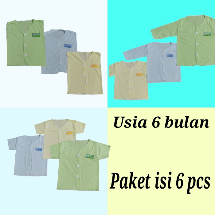 [6pcs] Baju Bayi Model ATASAN BAYI baby newborn