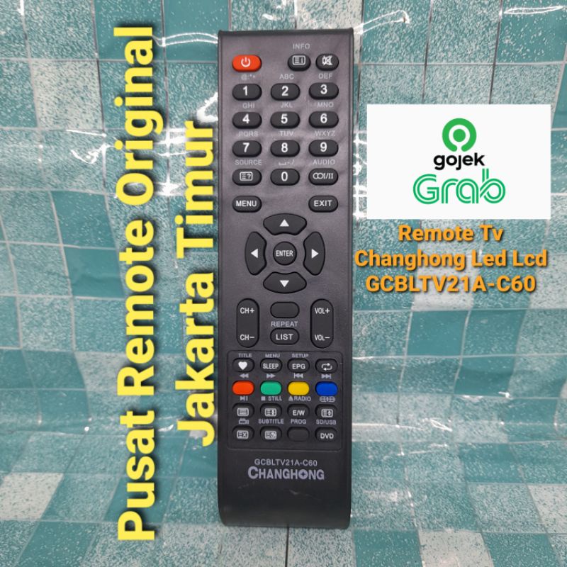 REMOTE REMOT TV CHANGHONG LED/LCD ORIGINAL ASLI