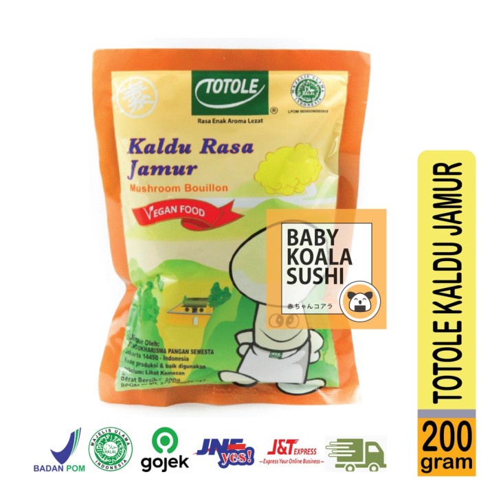 

ds001vv Totole Kaldu Jamur 200Gr | Kaldu Vegan Fsfs201