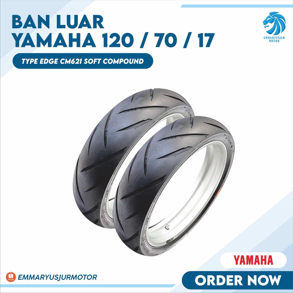 BAN MOTOR LUAR YAMAHA CST EDGE CM621 100/70 RING 17 TUBELESS