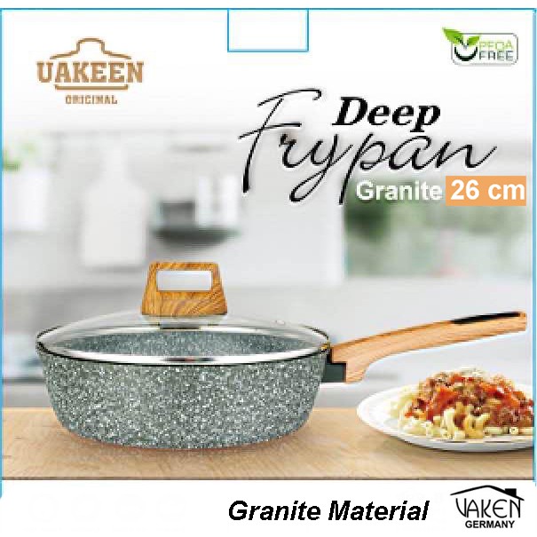 VAKEEN GERMANY WAJAN PENGGORENGAN DEEP FRYPAN GRANITE