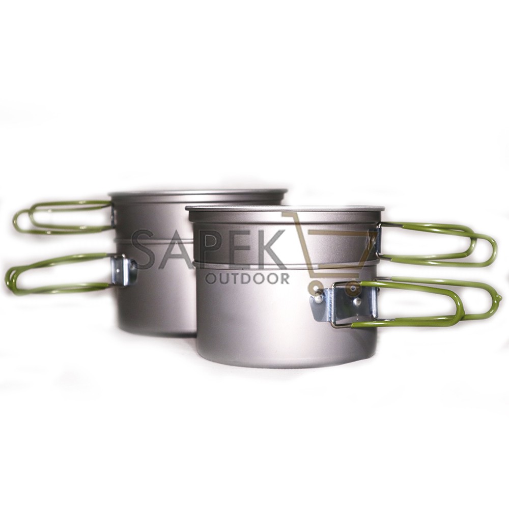 Cooking set outdoor / Alat masak camping / Nesting / Alat masak outdoor / cooking set sola