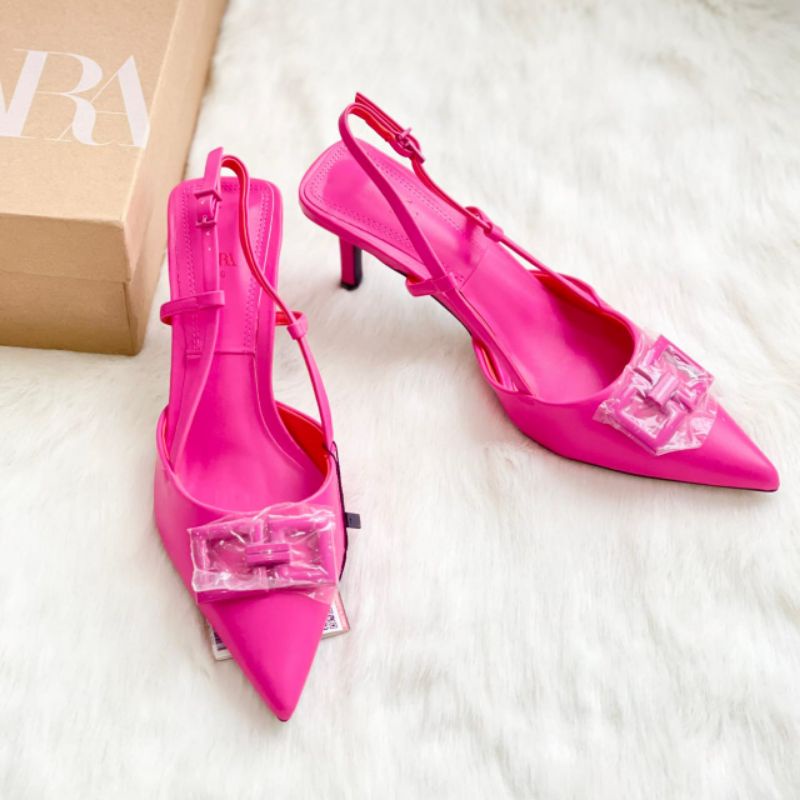 SEPATU PINK FUSCHIA | SEPATU HEELS WANITA ZR | zs735