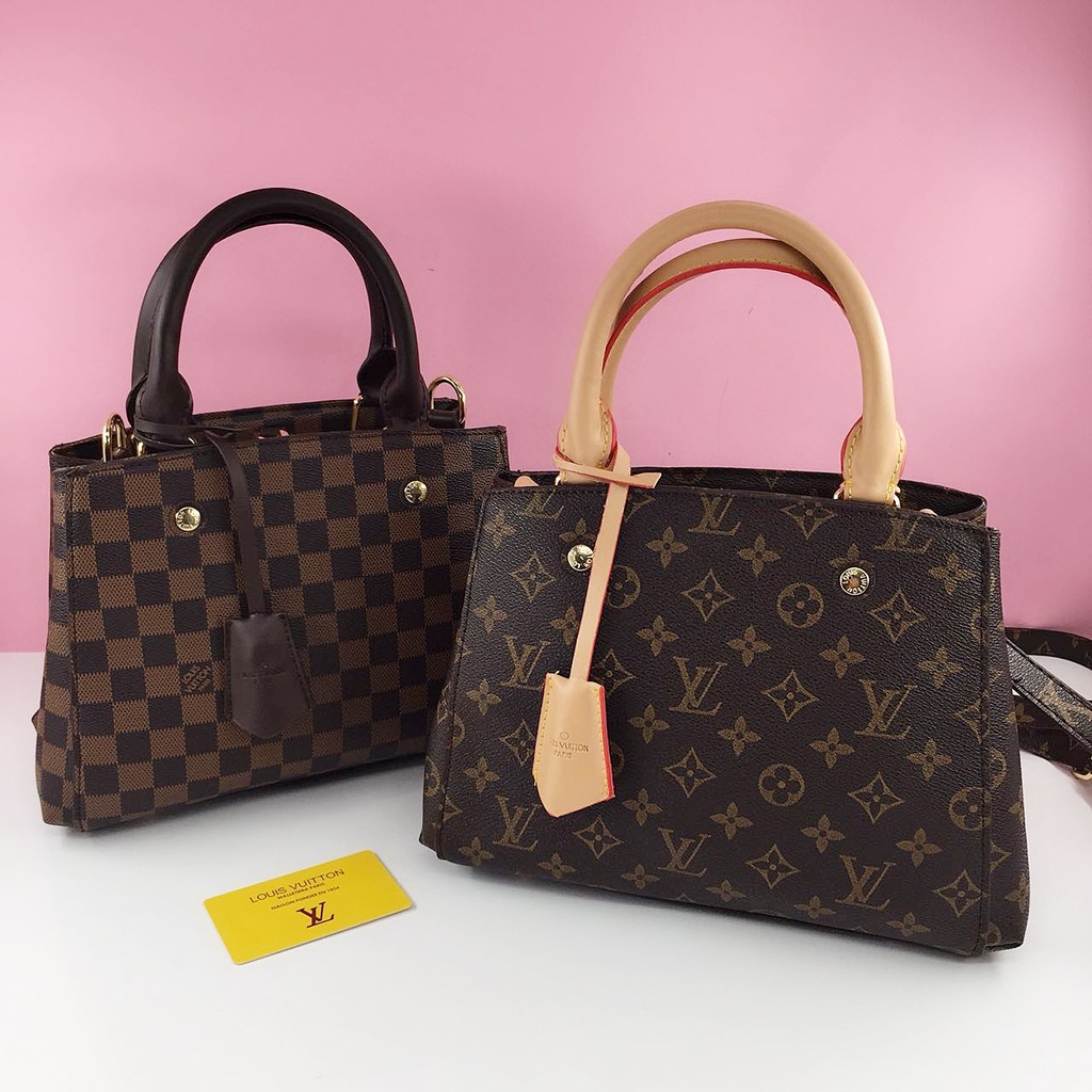 Tas LV Montaigne  PLM 10  batam impor original fashion branded reseller sale