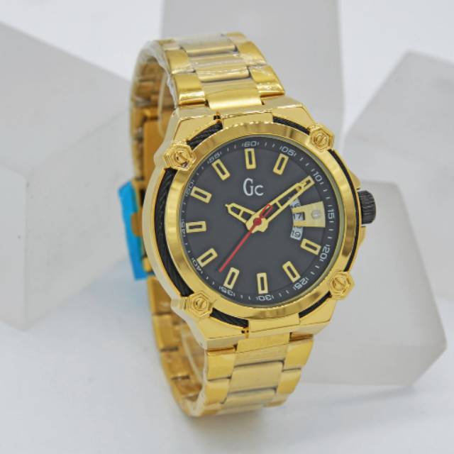 JAM TANGAN PRIA GC 9614 TANGGAL AKTIF STAINLESS