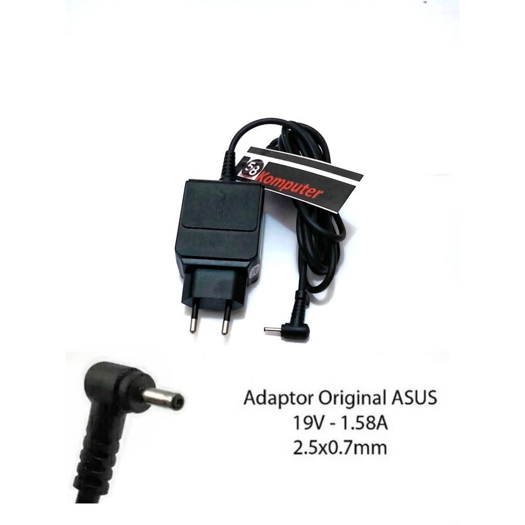 Adaptor Charger Laptop Netbook ASUS Eee PC series 19V-1.58A Original 30w 2.5.0.7mm