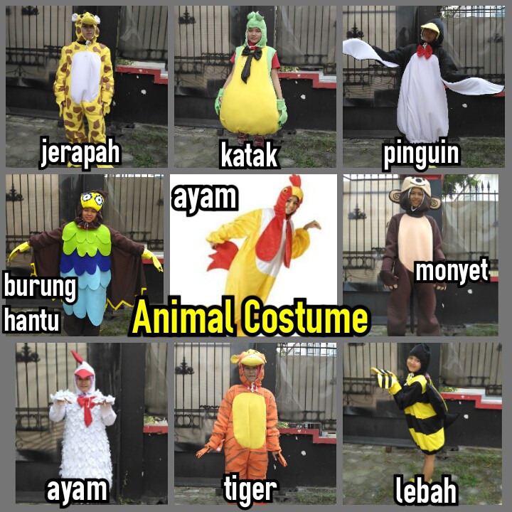 Kostum Hewan / Animal Costume / Kostum Karnaval DEWASA