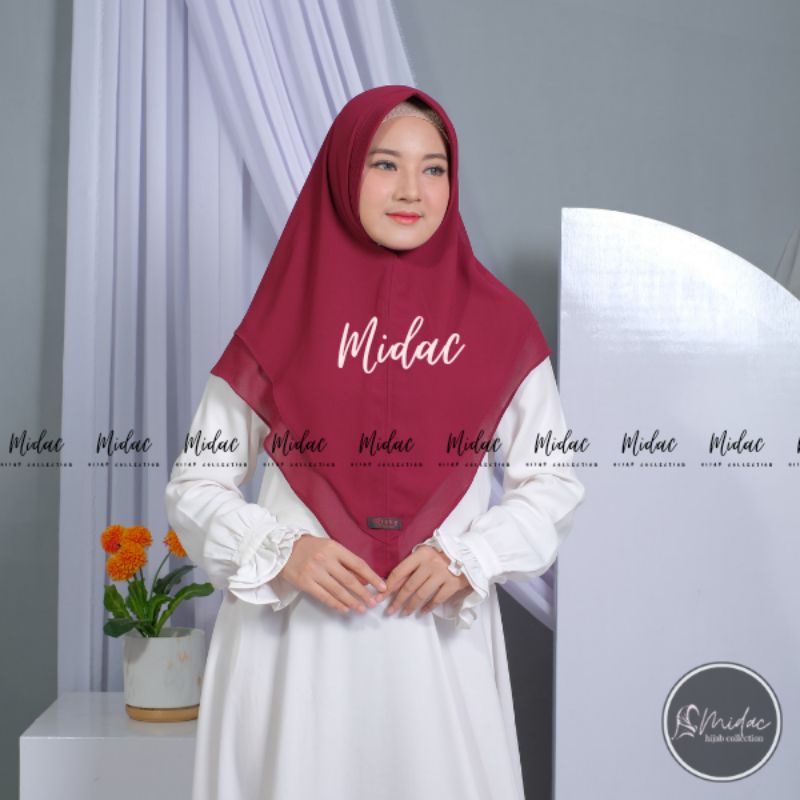 Khimar Ceruty 2 Layer Premium Hijab Ceruty Instan