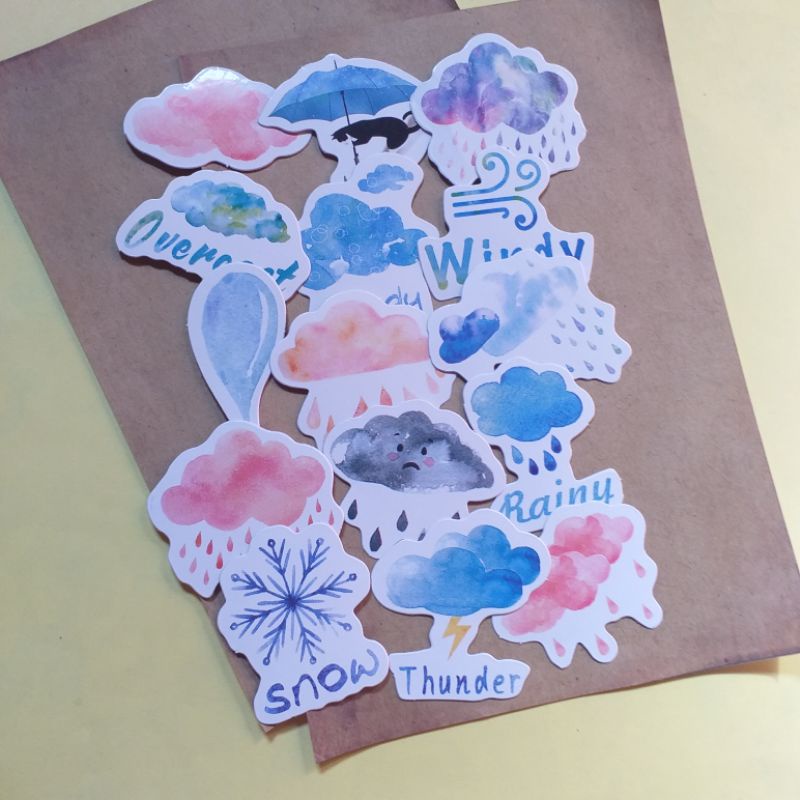 

Sticker aesthetic tumblr fullcolour die cut untuk hias bujo, case dan laptop