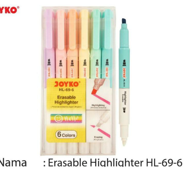 

TERLAKU,,!! STABILO bisa HAPUS merek JOYKO/HIGHLIGHTER ERASABLE C69
