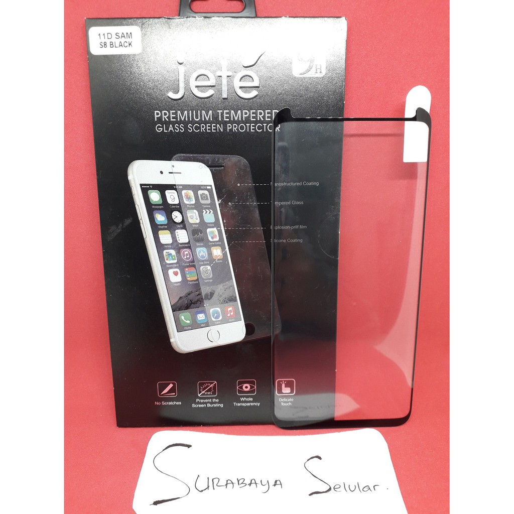 Anti Gores Tempered Glass Full 11D Merk Jete Samsung GLX S8