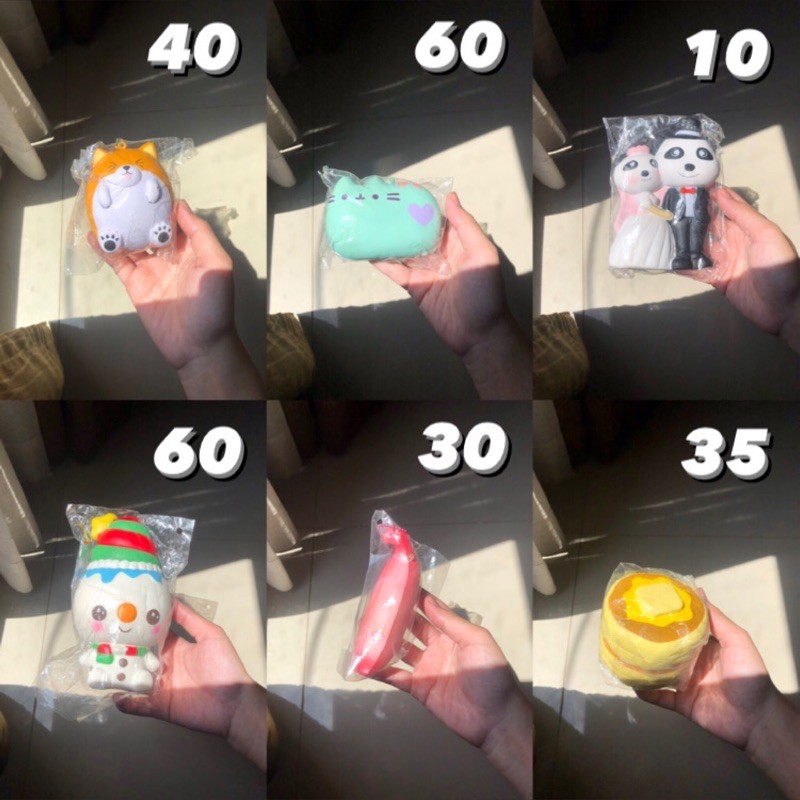 squishy creamiicandy, yummiibear, punimaru, patpatzoo