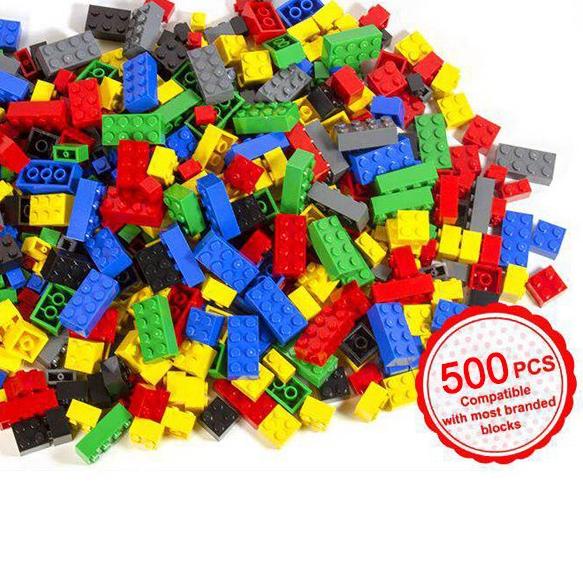 ✤ MAINAN ANAK BALITA LEGO BUILDING BLOCK 500 PCS BONGKAR PASANG MAINAN EDUKASI PUZZLE LEGO BLOK ✸