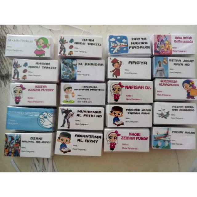 

Stiker label nama
