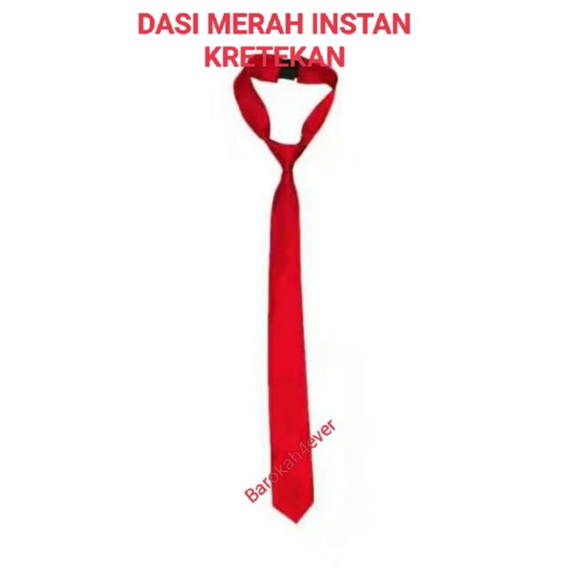 Dasi Merah Instan Kretekan Dasi Kerja Dasi Sekolah Dasi Kuliah Dasi Wisuda
