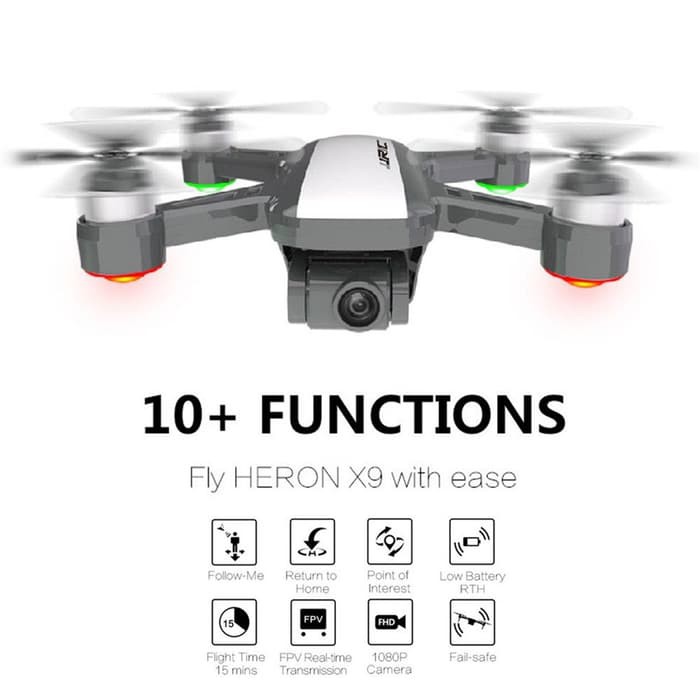 Jjrc X9 5G 1080 P Wifi FPV RC Drone GPS Brushless Gimbal Kas Posisi