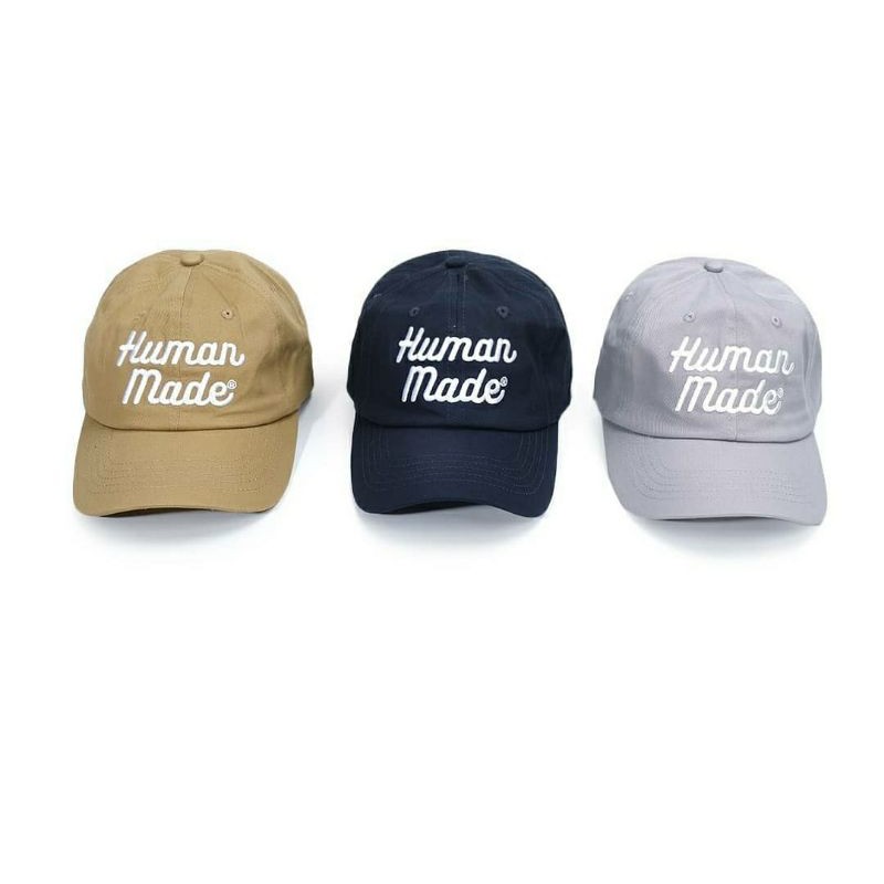 Topi HUMAN MADE Text Logo Caps Original