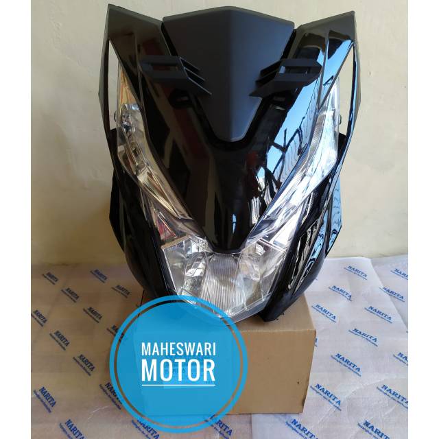 Cover Body Depan Honda Beat New 2016 2017 2018 Tameng Full Set Beat Street Hitam.