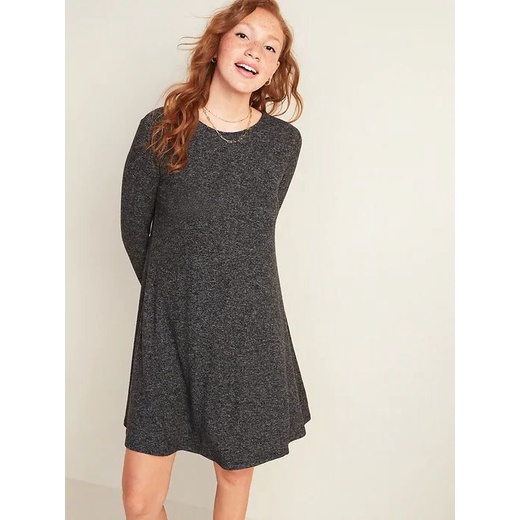 Oldnavy Knitted Longsleeve Swing Dress