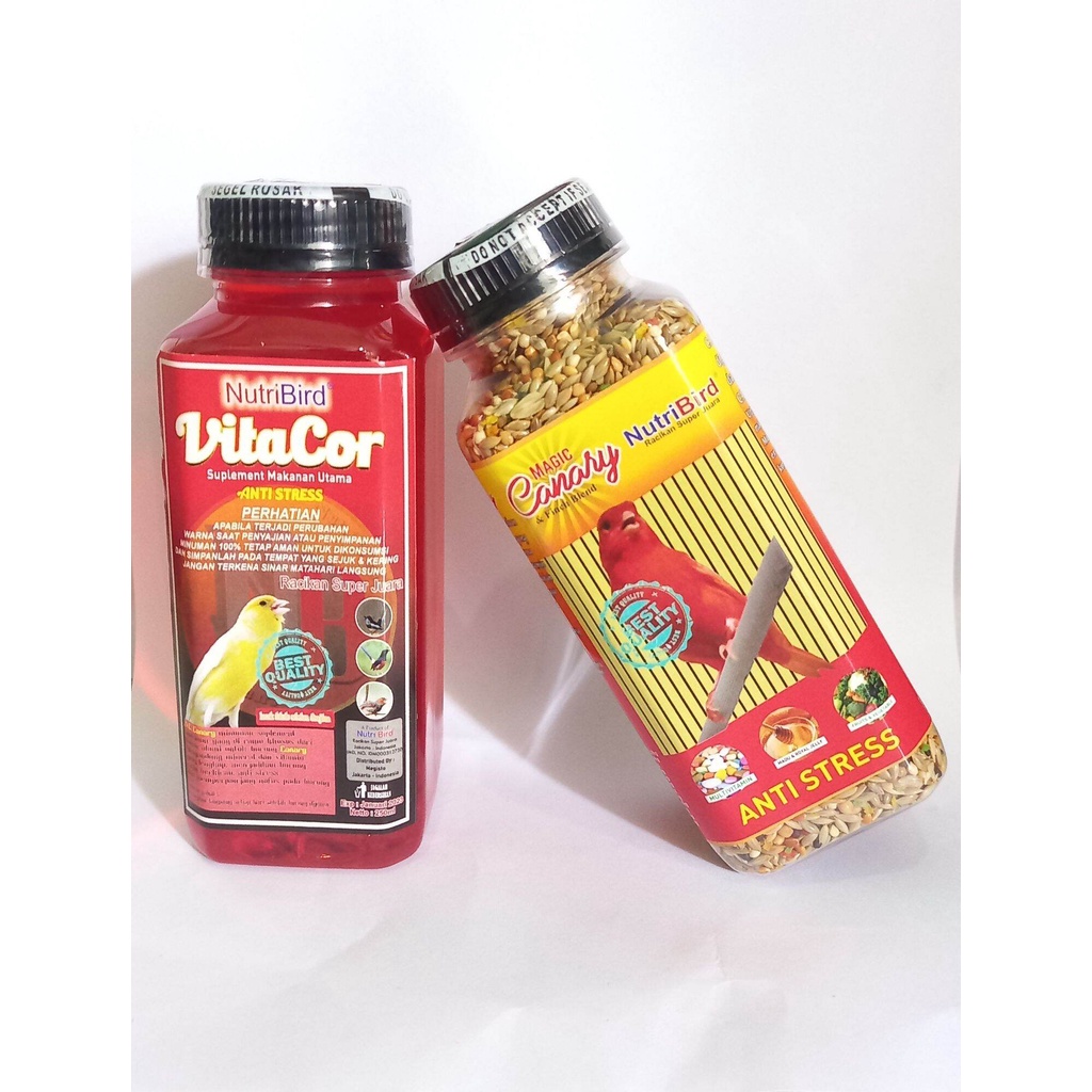 1 Paket RACIKAN JUARA MAGIC KENARI &amp; VITACOR SUPLEMEN