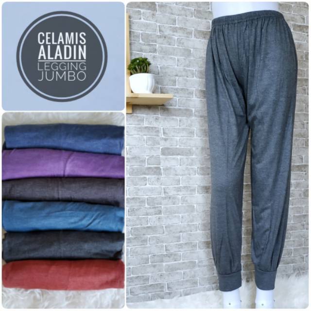 Celana Panjang Wanita Soft Rayon Kaos Aladin Jogger / Legging pants