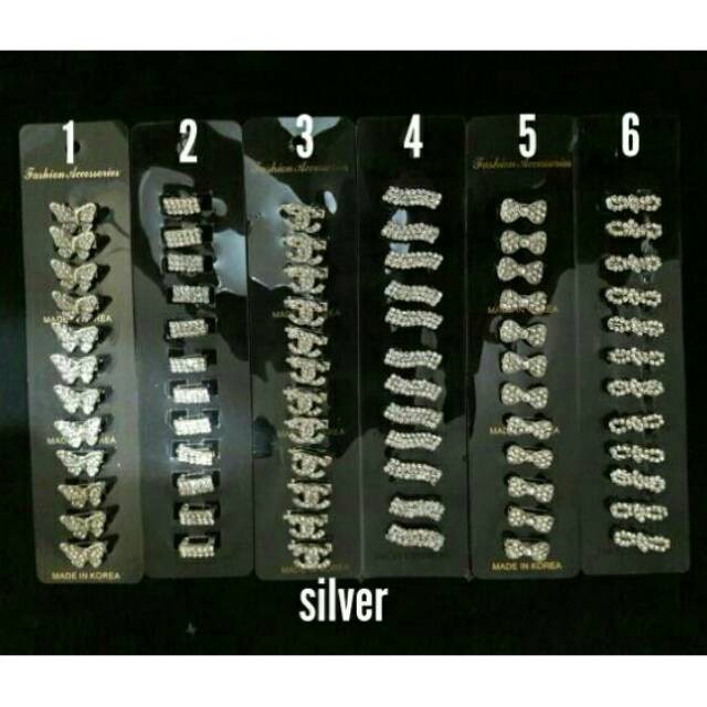 Bros dagu 12 PCS /Peniti dagu permata.