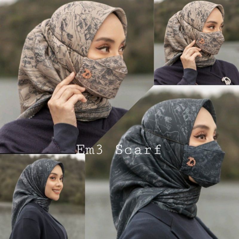 HIJAB SEGIEMPAT LASERCUT Yama MOTIF/ hargkonveksiosi