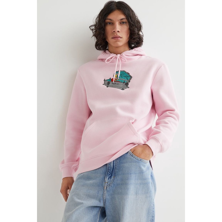 Hoodie H&amp;M Simpsons Mother Pink Bordir Sweater HnM SImpsons