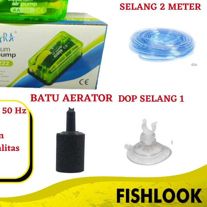PAKET AERATOR LENGKAP AMARA mesin gelembung udara 1 LUBANG aquarium aquascape AMARA