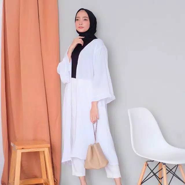 BEFAST - ZEC PJG ABILA Cardigan / Yuuna Long Outer XXL / Cardigan Wanita Panjang / Cardigan Wanita Hijab / Cardigan Polos Panjang / Cardigan Terbaru