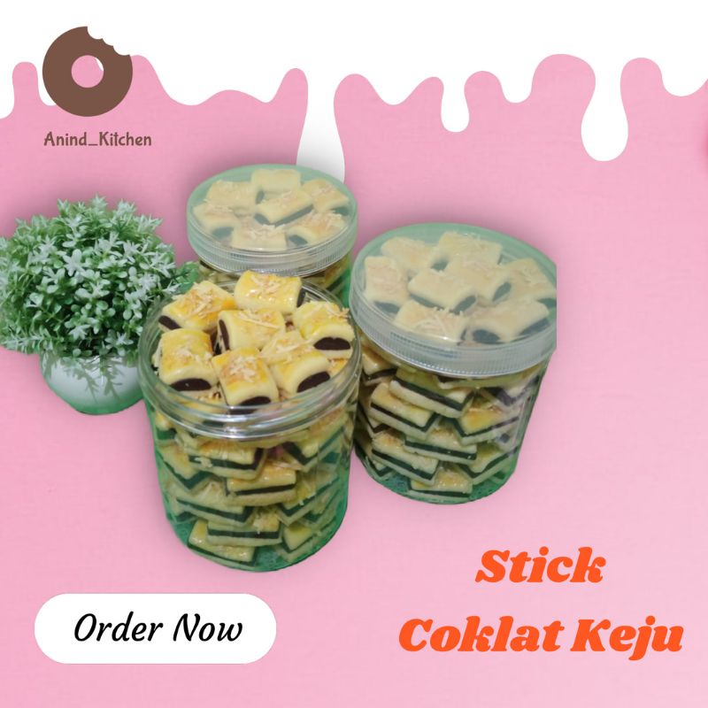 

Kue Kering Stick Coklat Keju