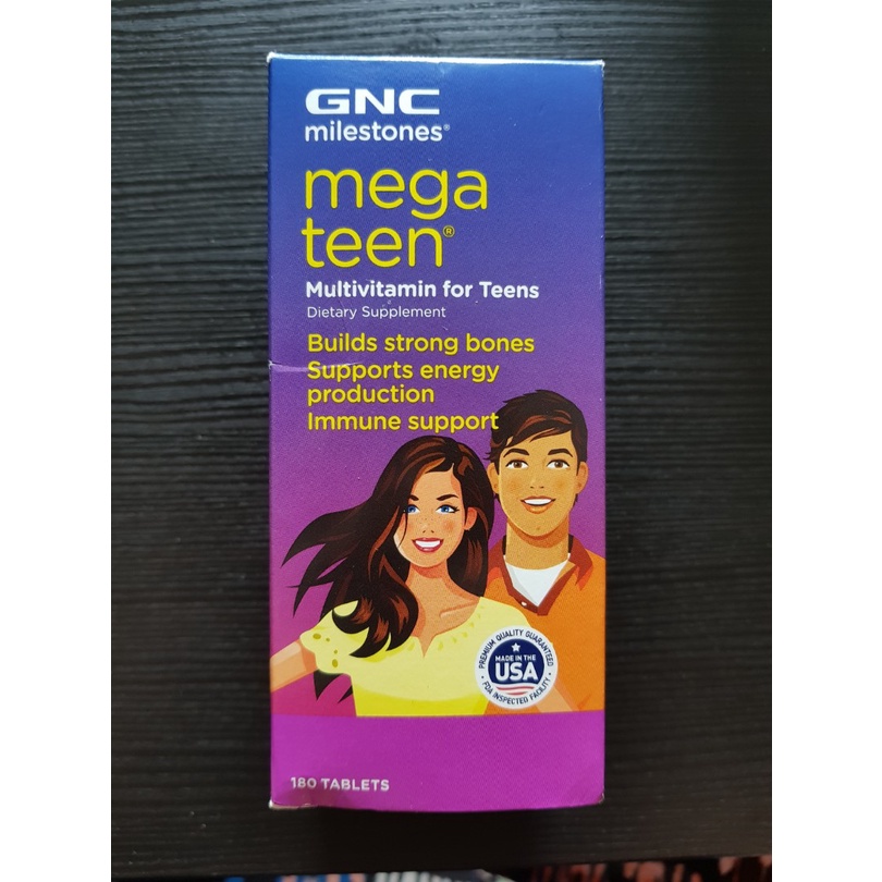 vitamin remaja GNC Mega Teen isi 180 tablet multivitamin GNC teen ORI