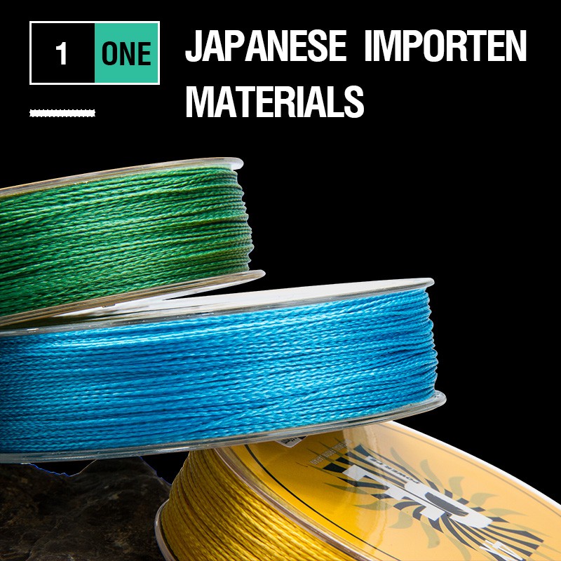 Biteme 100m 4X PE Line Braided Fishing Line10-120LB 4 Strands Multifilament Fishing Line