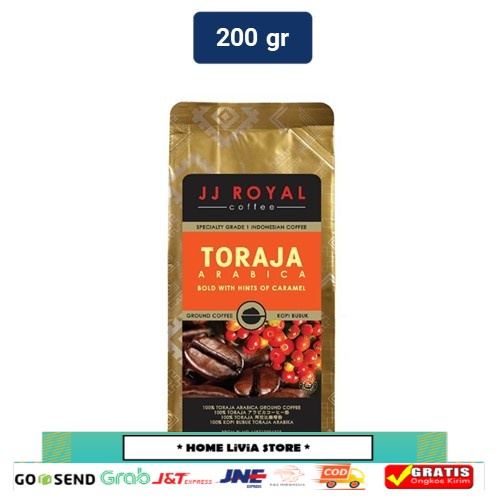 

JJ Royal Coffee Toraja Arabica Ground Bag 200gr