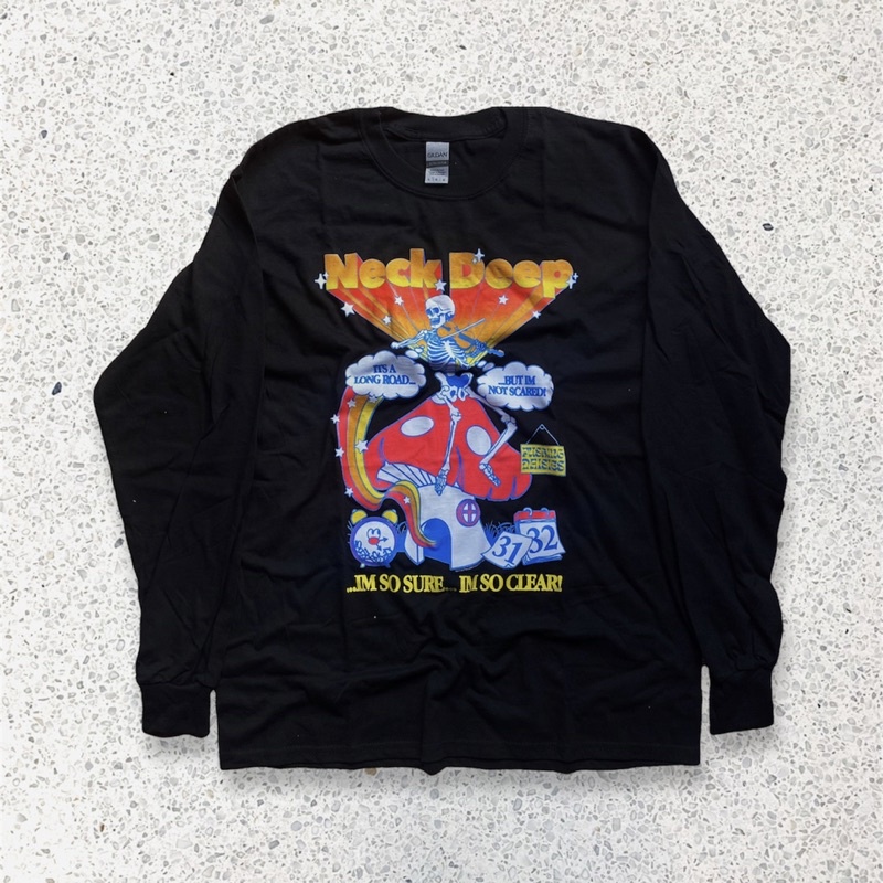 OFFICIAL MERCH BAND Neck Deep - Pushing Daisies Longsleeve (LARGE)