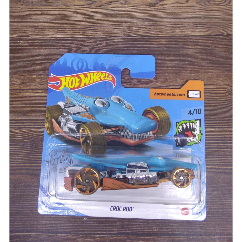 Hot Wheels Croc Rod Biru HW Short Card Street Beasts 4/10