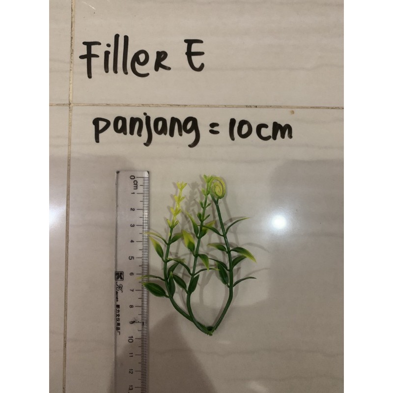 Filler bunga palsu 1 pak isi 100 pcs. Hiasan bunga. Pemanis bunga-Type e - 10cm