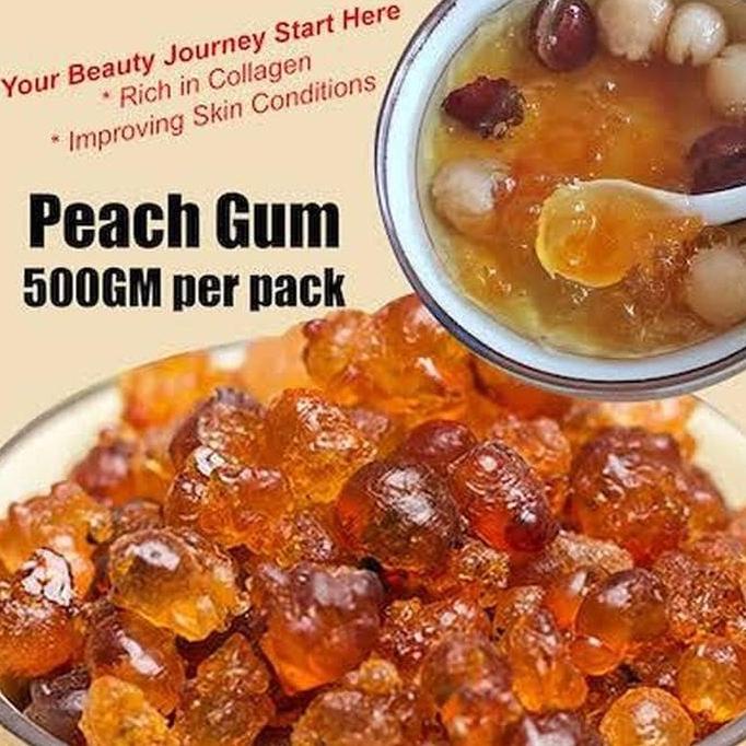 

Peach Gum 500gr / Tao Jiao / New Peach Gum / Peach Gum (KEMASAN BARU)