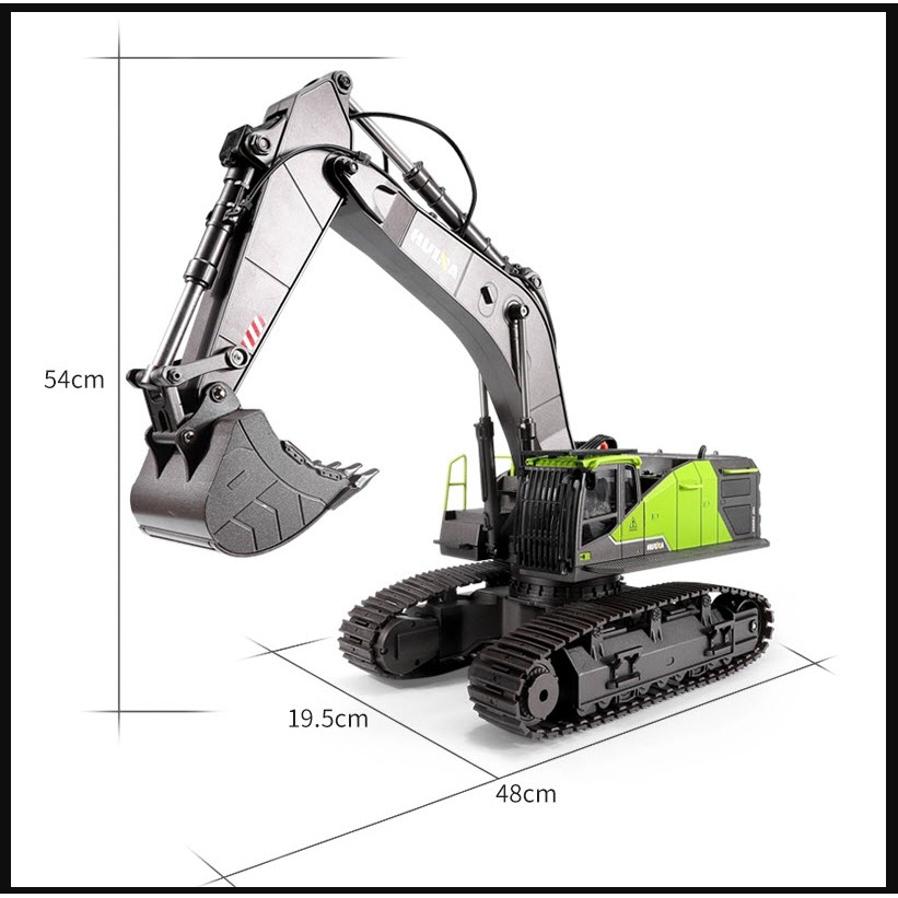 RC Excavator Huina 1593 skala 1/14 22ch