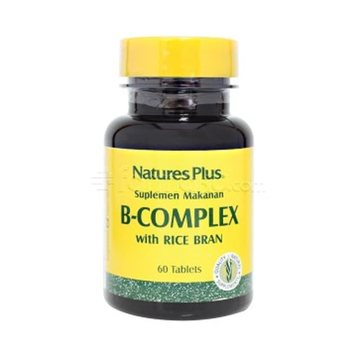 NATURE'S PLUS B COMPLEX 60'S, B KOMPLEK, B COMPLEX, SARAF ANTI STRESS, KESEMUTAN