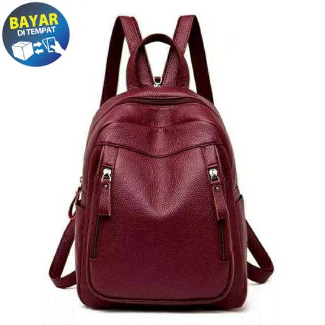 GRN84 TAS RANSEL SEMI KULIT/TAS RANSEL SEMI KULIT MALIKA