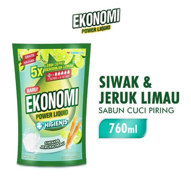 Ekonomi Sabun Cuci Piring 755 ml (tanpa piring)