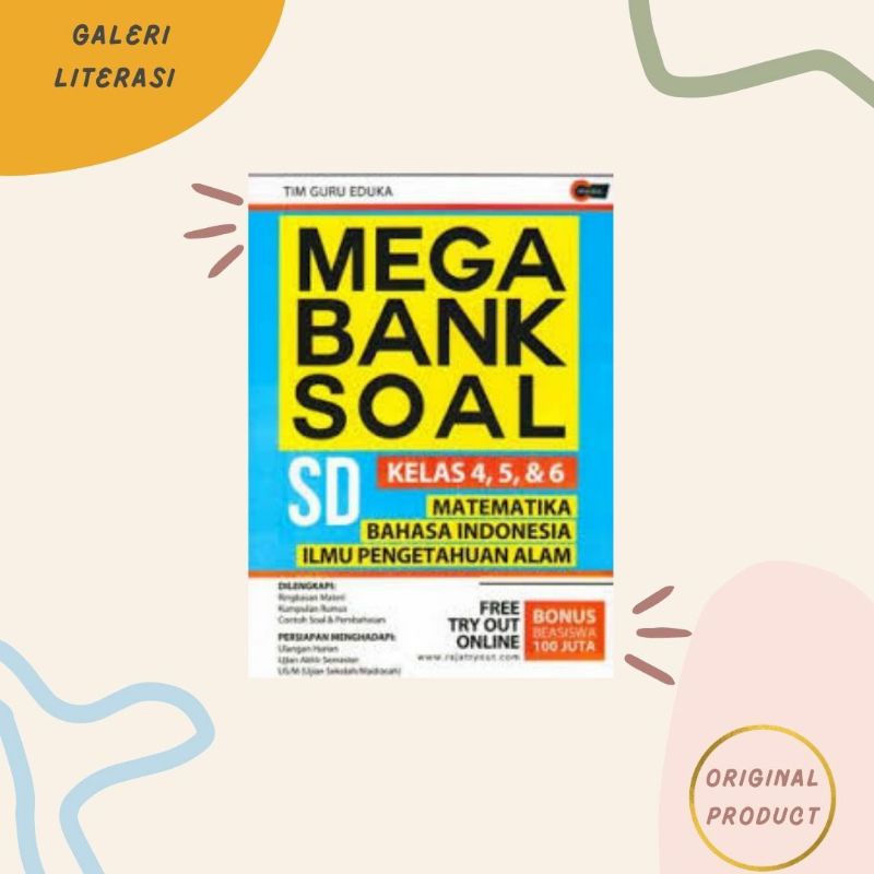 Mega Bank Soal SD Kelas 4, 5, & 6