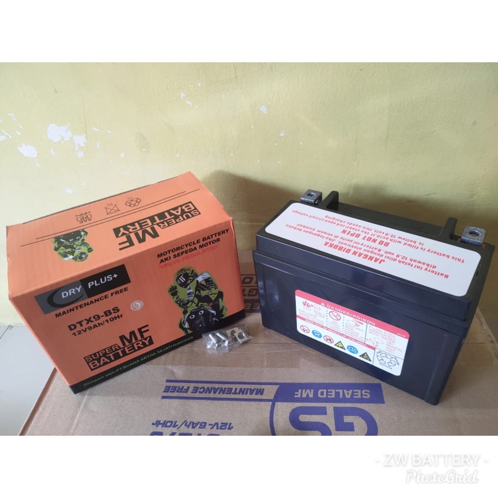 Aki Motor Kawasaki Ninja 250 FI, Ninja 250 Karbu YTX9-BS / DTX9-BS DRYPLUS MF