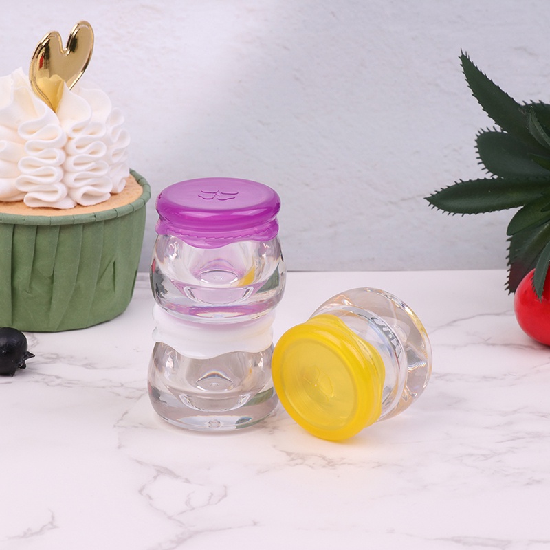 1pc Botol Jar Wadah Krim Wajah Portabel Bahan Akrilik Transparan