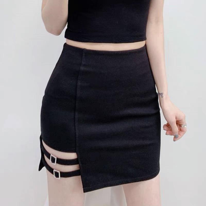 (S-XXL) STRIP SKIRT 04BS04