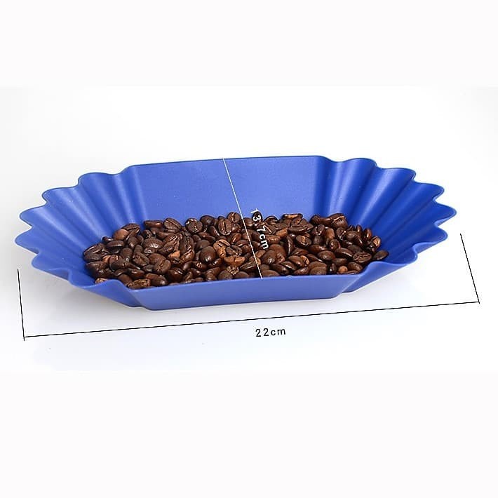 COFFEE BEAN SAMPLE CUPPING TRAY WARNA BIRU - TEMPAT BIJI KOPI